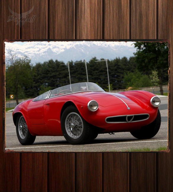 Металлическая табличка Alfa Romeo 2000 Sportiva Spider Металлическая табличка Alfa Romeo 2000 Sportiva Spider